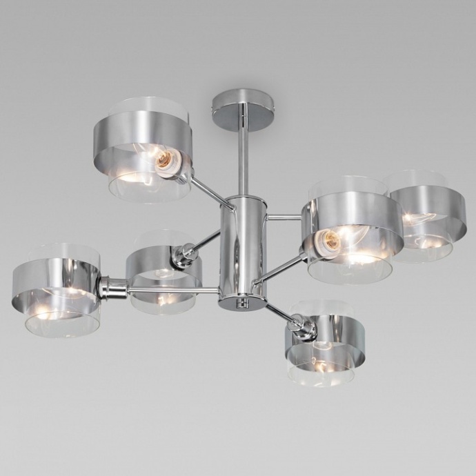 Люстра на штанге Eurosvet Arcada 70127/6 хром - 0