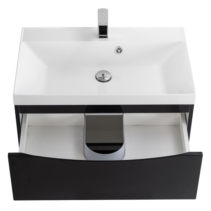 Тумба с раковиной Belbagno Marino 70 черный - 3