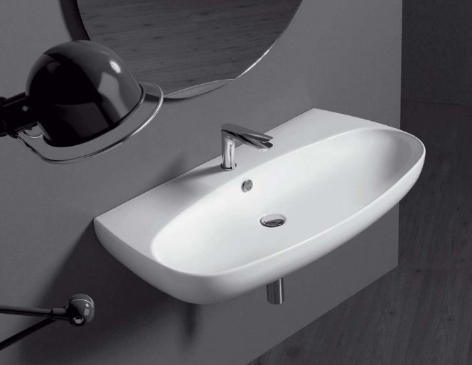 SIMAS Vignoni раковина накладная/подвесная 100*52см , с 1 отв. под смеситель, цвет: белый VI12bi*1 - 3