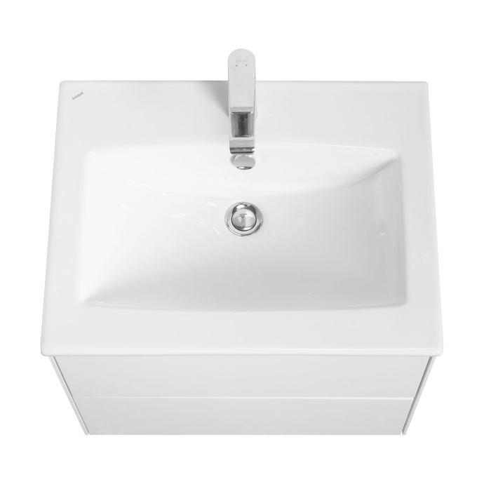 Тумба под раковину Aquaton Сохо 60 белый глянец 1A258001AJ010 - 0