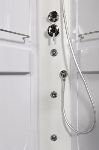 Душевая кабина Deto L 90х90 с гидромассажем, хром  L690NLED+GM - 6