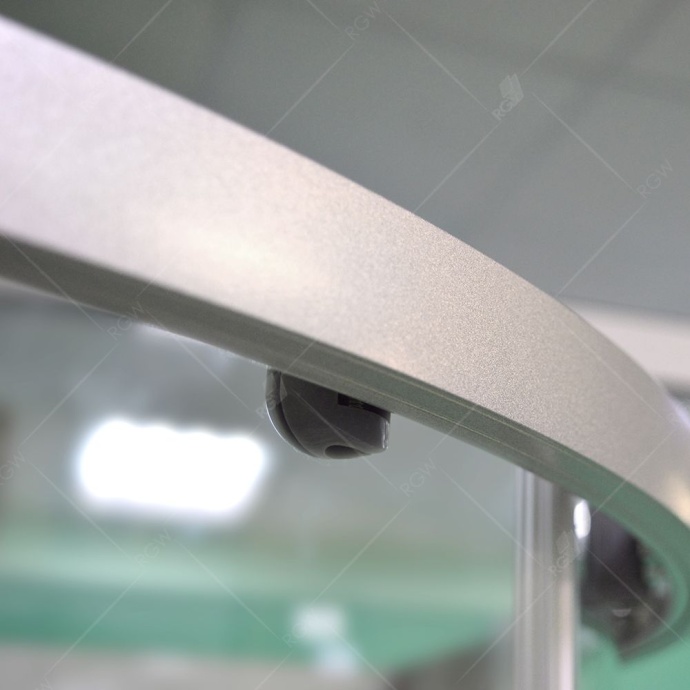 Душевая кабина  80*80*200 RGW AN-208 Полукруг/мат. хром/Прозрачное/5 мм (3 уп.) 381320888-12 - 4