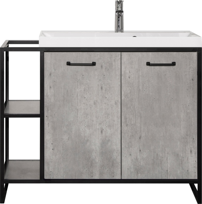 Тумба для комплекта Style Line Лофт 80/100 бетон ЛС-000010021 - 0