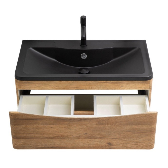 Тумба с раковиной BelBagno Acqua 80 светлое дерево - 4