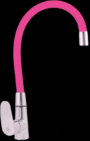 Смеситель для кухни Rav Slezak Amur с гибким изливом хром - розовый AM719.5/11R - 0