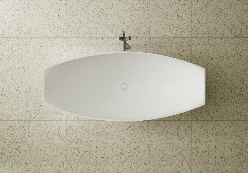 Ванна из искусственного камня Abber Stein 180х80 белый матовый AS9610 - 5