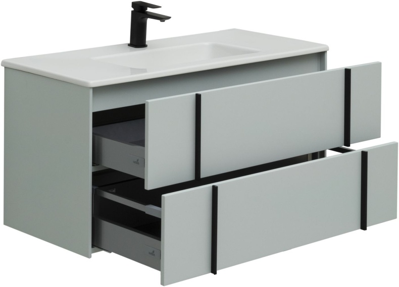 Тумба под раковину Allen Brau Reality 100 светло - зеленый матовый 1.32007.PWM - 3