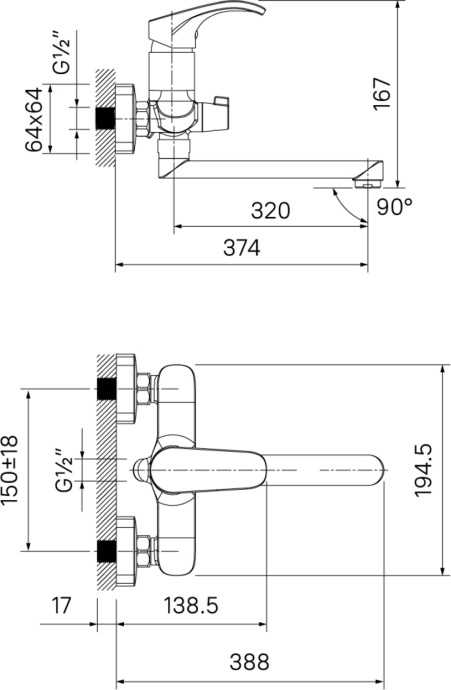 Смеситель IDDIS Joker универсальный JOKSB00i10WA  - 2