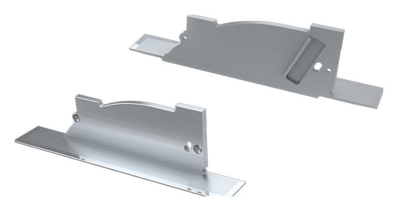 Заглушка Arlight ALM-ARC-Single серая левая с отверстием 026793 - 0