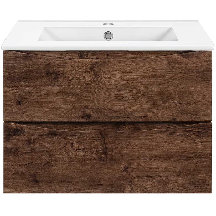 Тумба под раковину Vincea Mia Slim 60 темное дерево VMC-2MC600S1RW - 0