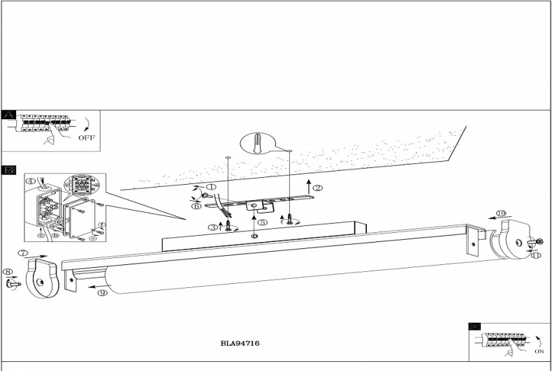 Подсветка для зеркал Eglo Calnova 94716 - 1