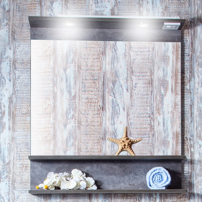 Мебель для ванной Бриклаер Чили 80 цемент - 3