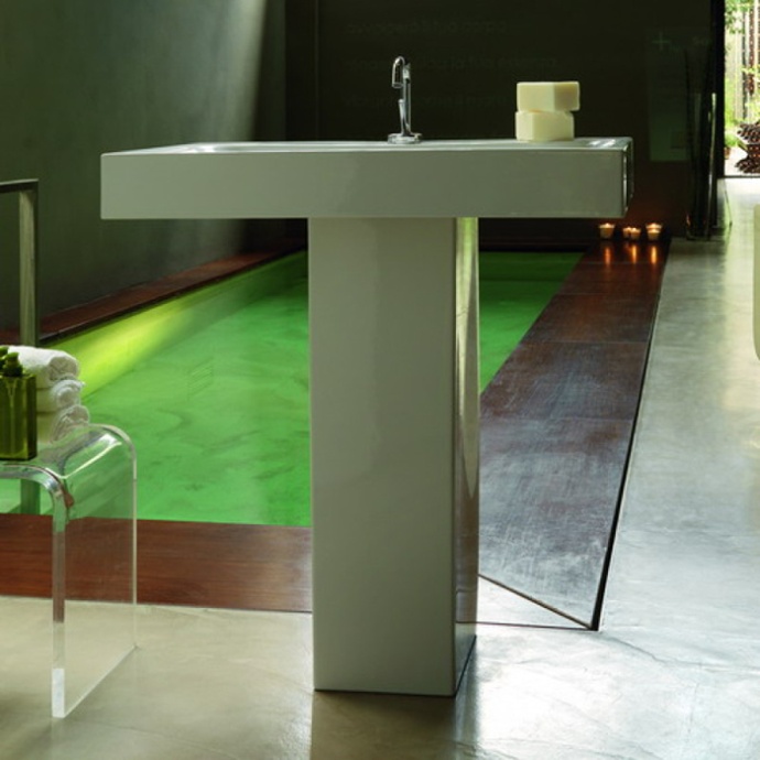 KERASAN Cento раковина 80х45 подвесная c 1отв под смеситель, белая 353301*1 - 0