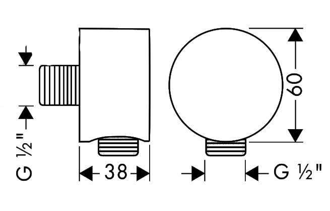 Шланговое подключение Axor Starck Fixfit 27451000 - 4
