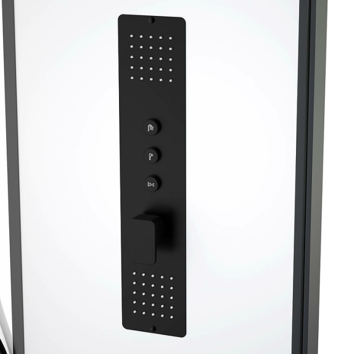 Душевая кабина Black&White Galaxy 90х90 черная с гидромассажем 8022000 - 1