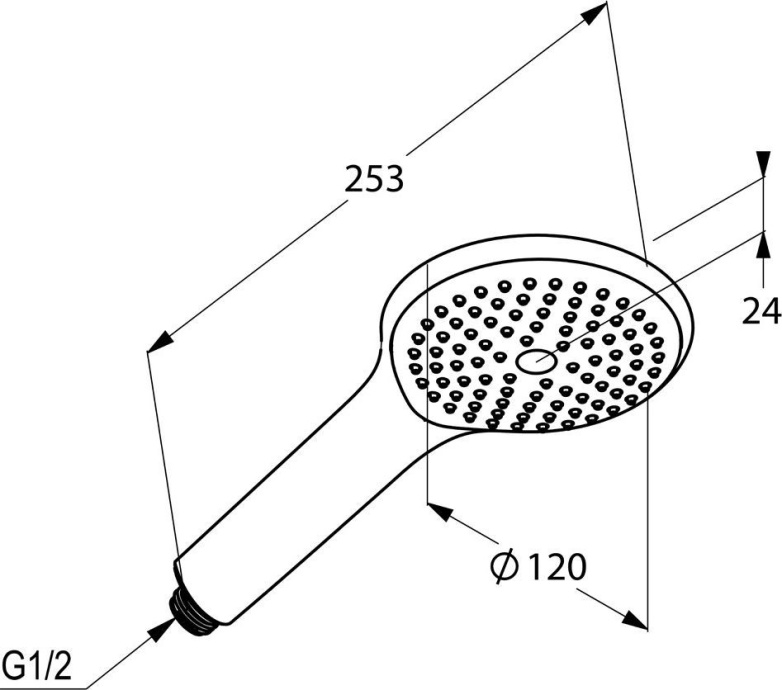 Душевая лейка Kludi Freshline 6780005-00 678000500 - 1