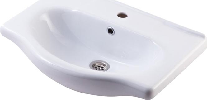 Мебельная раковина Misty Элегия 50 белая глянцевая БП-Д000000497 - 0