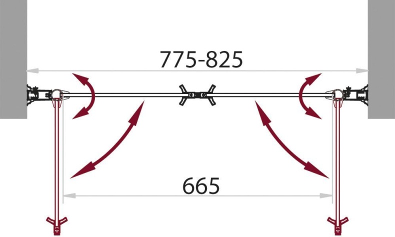 Душевая дверь в нишу BelBagno Sela B 2 80 C Cr SELA-B-2-80-C-Cr - 2