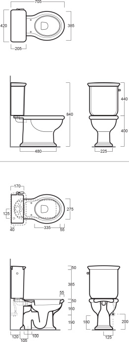 Бачок для унитаза Simas Lante  LA09 B - 3