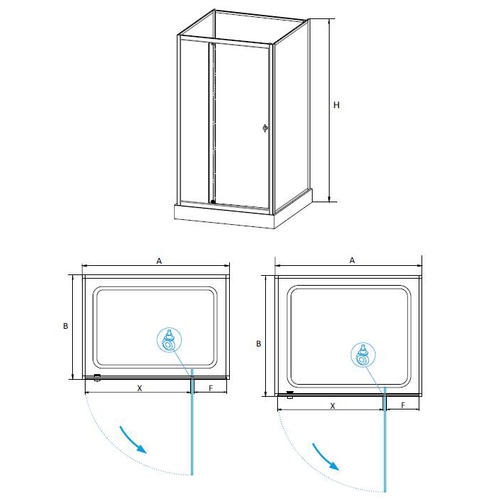 Душевая кабина RGW AN-207 70х70 белая стекло прозрачное 411320777-95 - 1