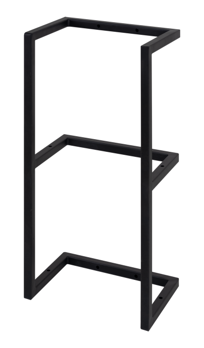 Металлокаркас настенный 630*200 черный  на 2 полки М-0630-02 - 0