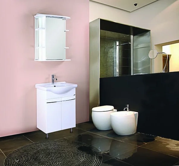 Зеркало-шкаф Onika Глория 55 R с подсветкой, белый  205505 - 1