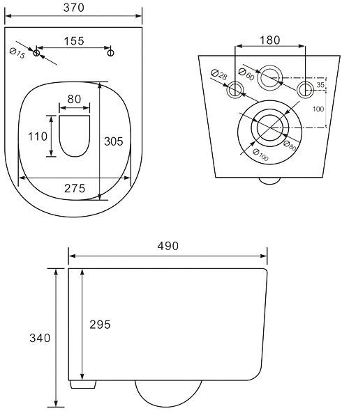 Унитаз подвесной Iddis Stone STORDSEi25 - 7