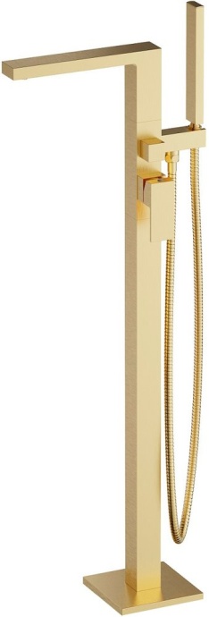 Смеситель Timo Selene 2210/17Y-CR золото, напольный, для ванны с душем - 0