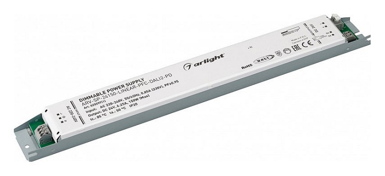 Блок питания Arlight ARV-SP-24150-Linear-PFC-Dali2-PD 24V 150W IP20 6,25A 025597(1) - 0