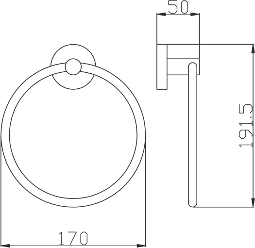Полотенцедержатель Rav Slezak Colorado бронза COA0104SM - 1