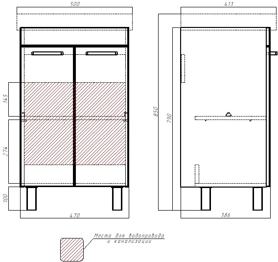 Мебель для ванной DIWO Брянск 60 569764 - 9