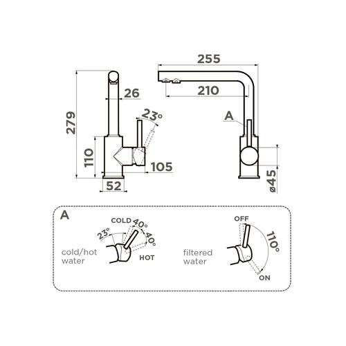 Смеситель для кухни Omoikiri Nakagawa Leningrad Grey  4994417 - 1