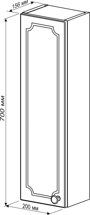 Зеркало-шкаф Бриклаер Лючия 78 белый глянцевый - 4