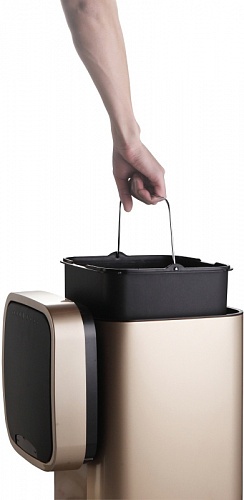 Ведро для мусора Weltwasser WW Rone CG 12L сенсорное шампань - золото  10000000879 - 1