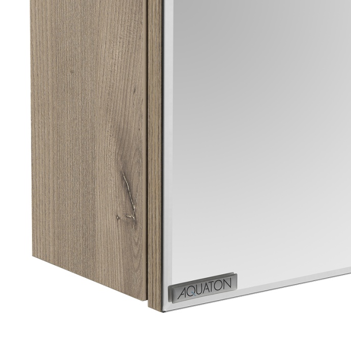 Зеркало-шкаф Aquaton Стоун 60 R с подсветкой светлое дерево 1A231502SX850 - 2