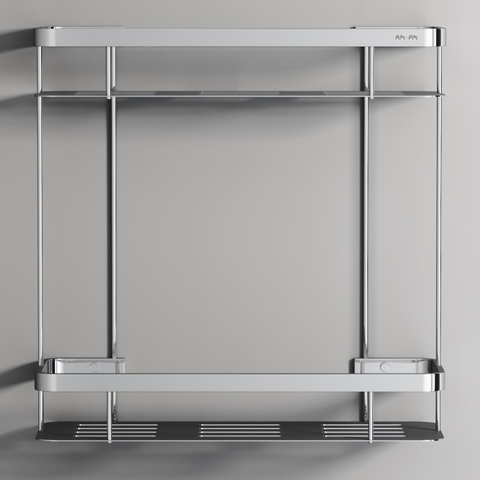 Полка AM.PM Sense L A7453200 2-ярусная, хром - 2