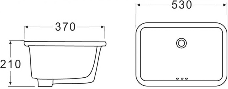 Раковина BelBagno BB1006 - 1