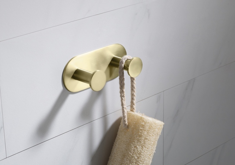 Вешалка-2 крючка Timo Saona 13014/17 золото матовое - 1