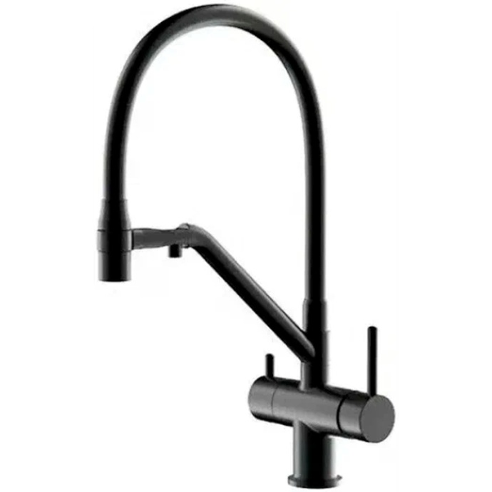 Смеситель для кухни Gappo черный матовый G4398-86 - 0