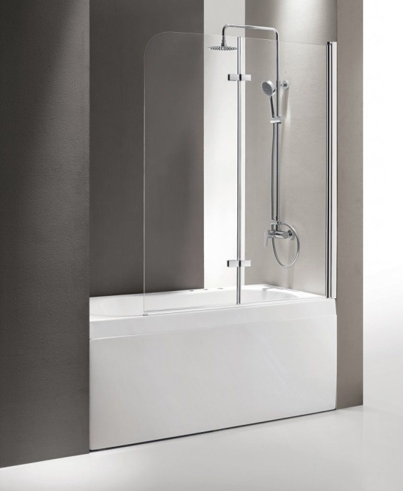 Шторка на ванну Cezares Eco O-V-21-120/140-P-Cr-R стекло punto ECO-O-V-21-120/140-P-Cr-R - 1