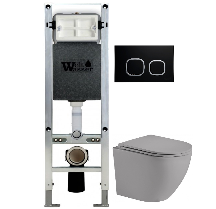 Комплект Weltwasser AMBERG 350 ST + MERZBACH 004 MT-GR + AMBERG RD-BL  10000006555 - 0