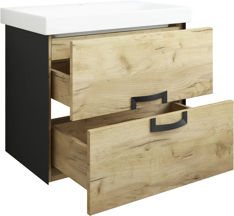 Тумба под раковину Sanflor Выборг 60 дуб золотой  С16294 - 4