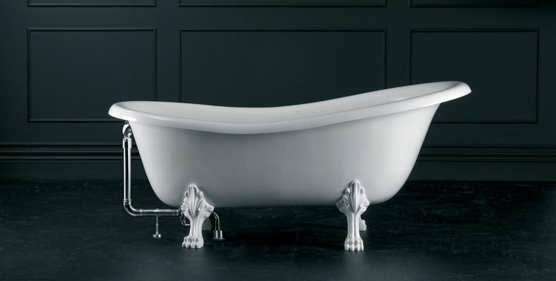 Ванна из искусственного камня Астра-Форм Роксбург ножки белые 100-68 - 2