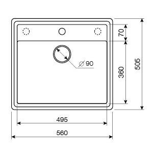 Мойка кухонная Lava Q2 серая Q2.SCA - 3