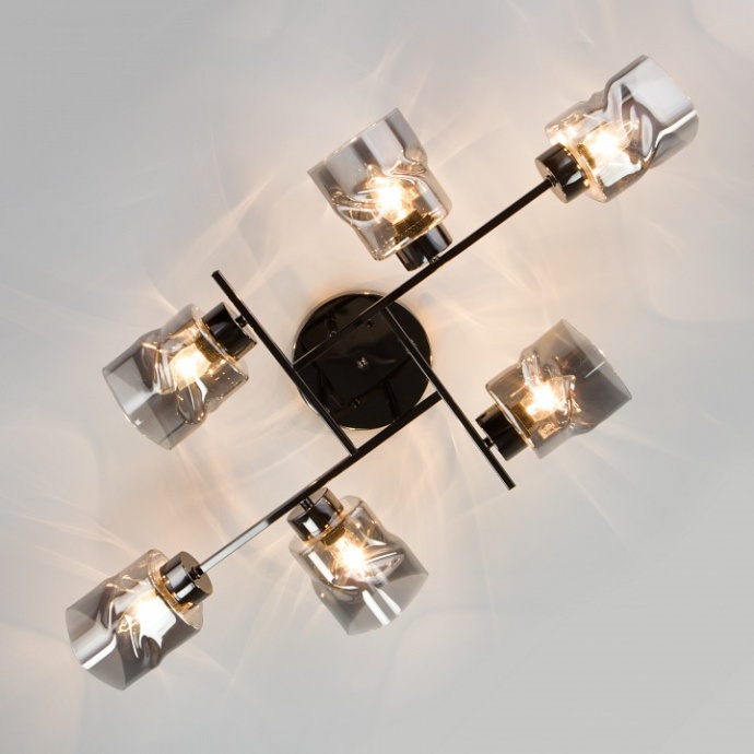 Потолочная люстра Eurosvet Hilari 30165/6 черный жемчуг - 1