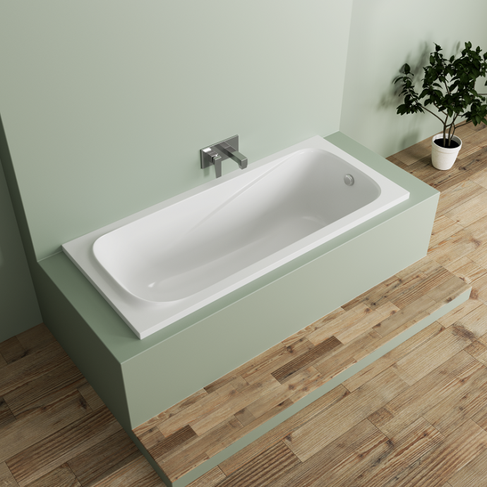 Ванна из литьевого мрамора Delice Triumph 170х70 белый DLR330010 - 3