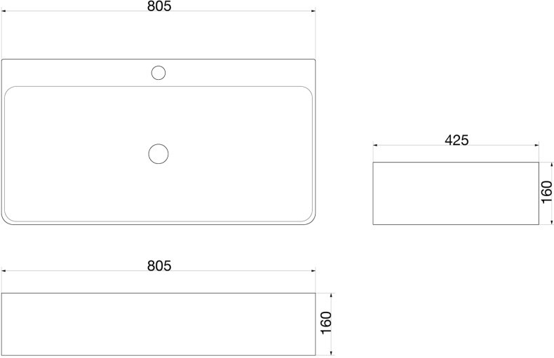 Раковина SantiLine SL-1080 - 1