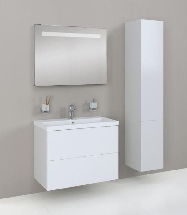 Тумба для комплекта Am.Pm Gem 75 подвесная, белый глянец, с 2 ящиками M90FHX07522WG - 1