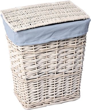 Корзина для белья Wasserkraft Lippe WB-450-S белая, малая - 0