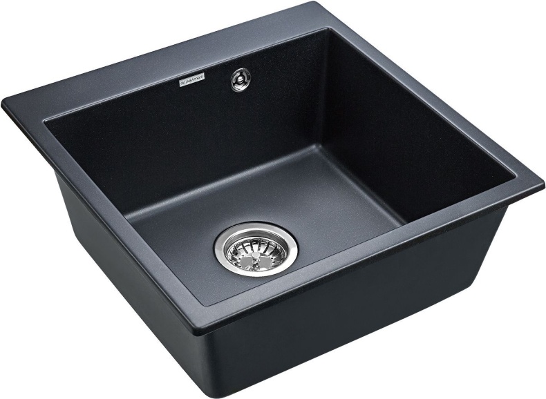 Мойка кухонная Paulmark Praktisch 51 черный матовый PM105152-BLM - 1